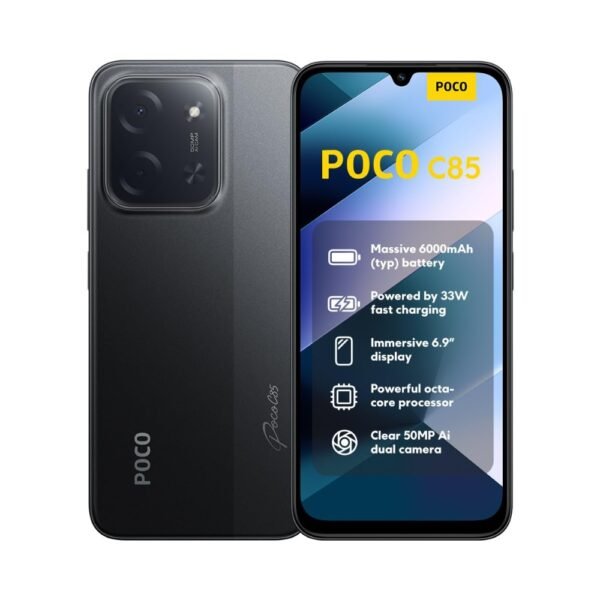 Poco C85 Poco C85 – Puissance Max, Écran 120 Hz Géant 6.9", Batterie 6000 mAh & Caméra 50 MP